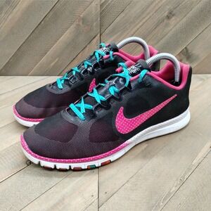 Nike Free 3.0 Advantage Cross Training‎ Sneakers Womens Size 9 Pink Blue Black